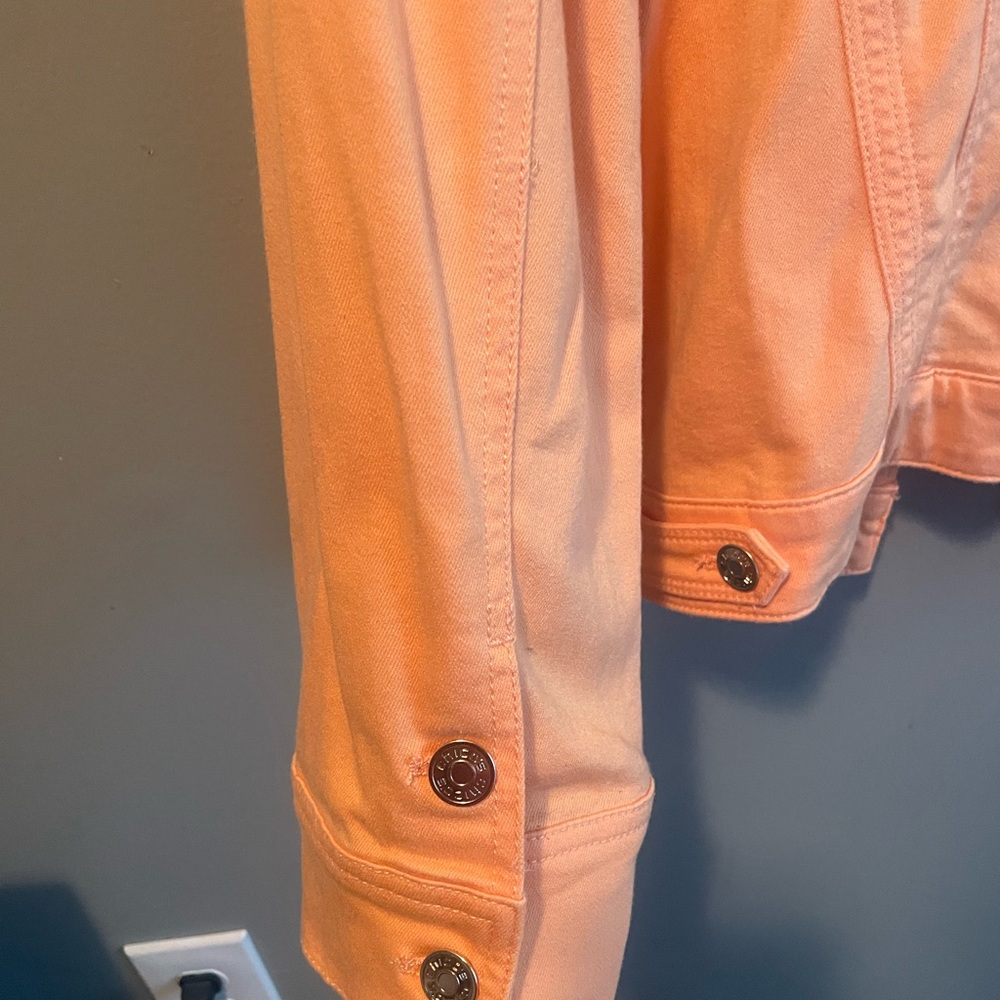 Chico's Vibrant Orange Jean Jacket - Picture 5 of 8